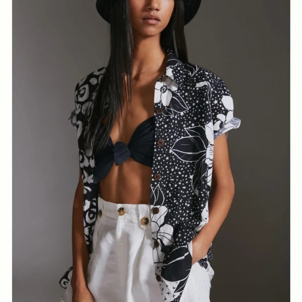 Farm Rio x Anthropologie Printed Surf Shirt